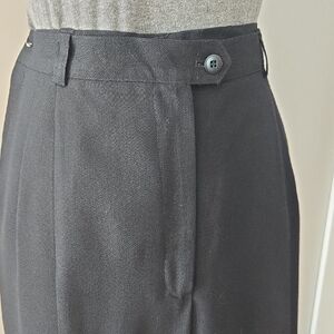 LAUREN Ralph Lauren Vintage Women's Wool Pleated High Waist Cuffed Dress Pants